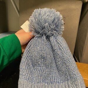 Brand New Blue Sequin Hat - Mia & Tess. New with Tags